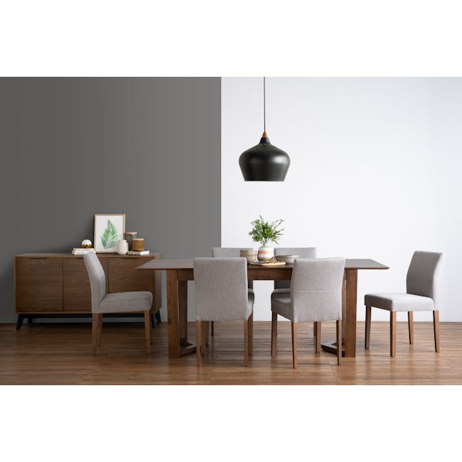 Meera Extendable Dining Table 1.6m-2m - Cocoa - 1