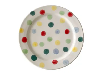 Colorful Polka Ceramic Side Plate 20cm