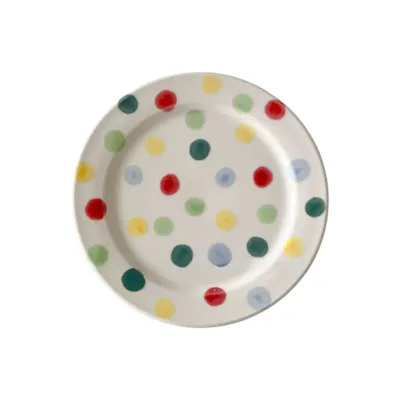 Colorful Polka Ceramic Side Plate 20cm