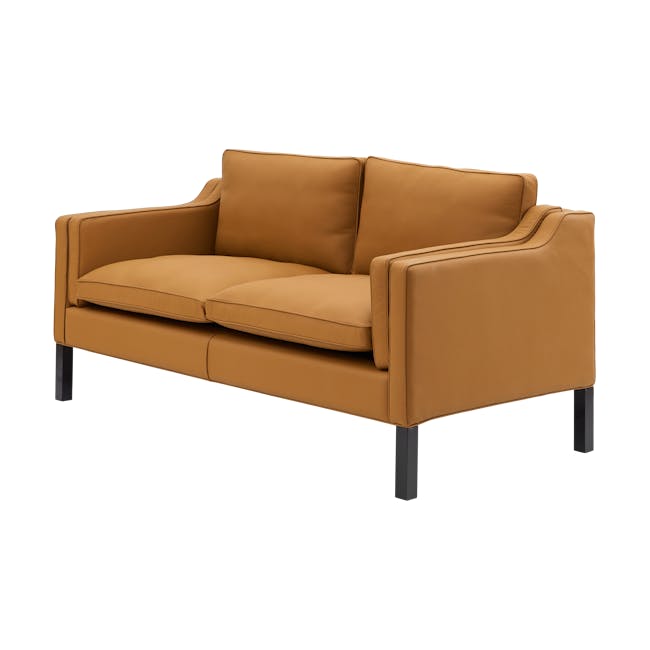 (As-is) Edward 2 Seater Sofa - Tan (Genuine Cowhide) - 6
