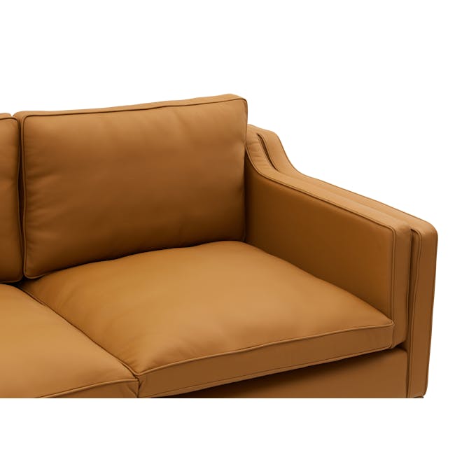 (As-is) Edward 2 Seater Sofa - Tan (Genuine Cowhide) - 9