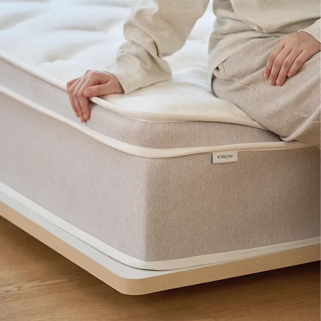 Kira Super Single Low Platform Bed - Warm White - 6