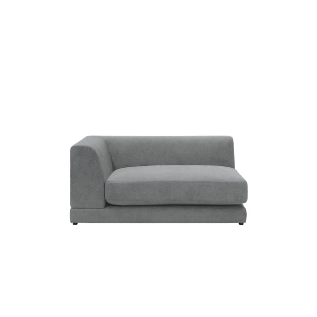 Abby Chaise Lounge Sofa - Stone - 14