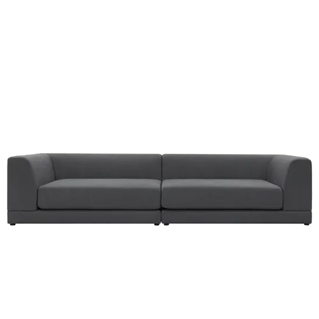 Abby 4 Seater Lounge Sofa - Granite - 0