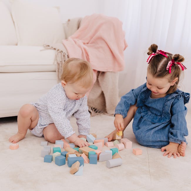 Bubble Wooden Activity Blocks - 7 - Baby 1, baby 2, colorful blocks, toddler play, children's toys, indoor playtime, soft