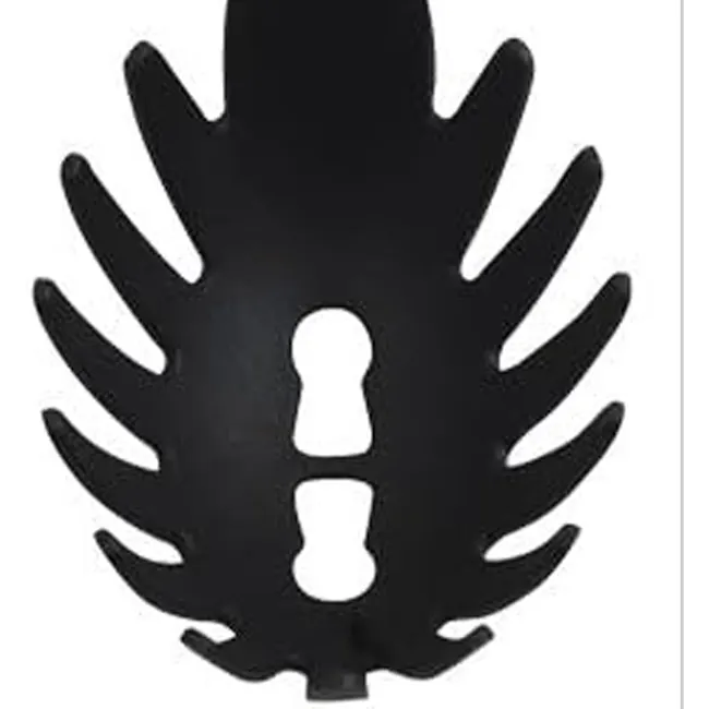 Metaltex Dyna Spaghetti Spoon - Black - 3 - Black, abstract, leaf-like shape, Silhouette of a stylized tree