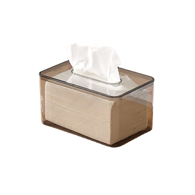 Reed Grey Acrylic Tissue Box - 0