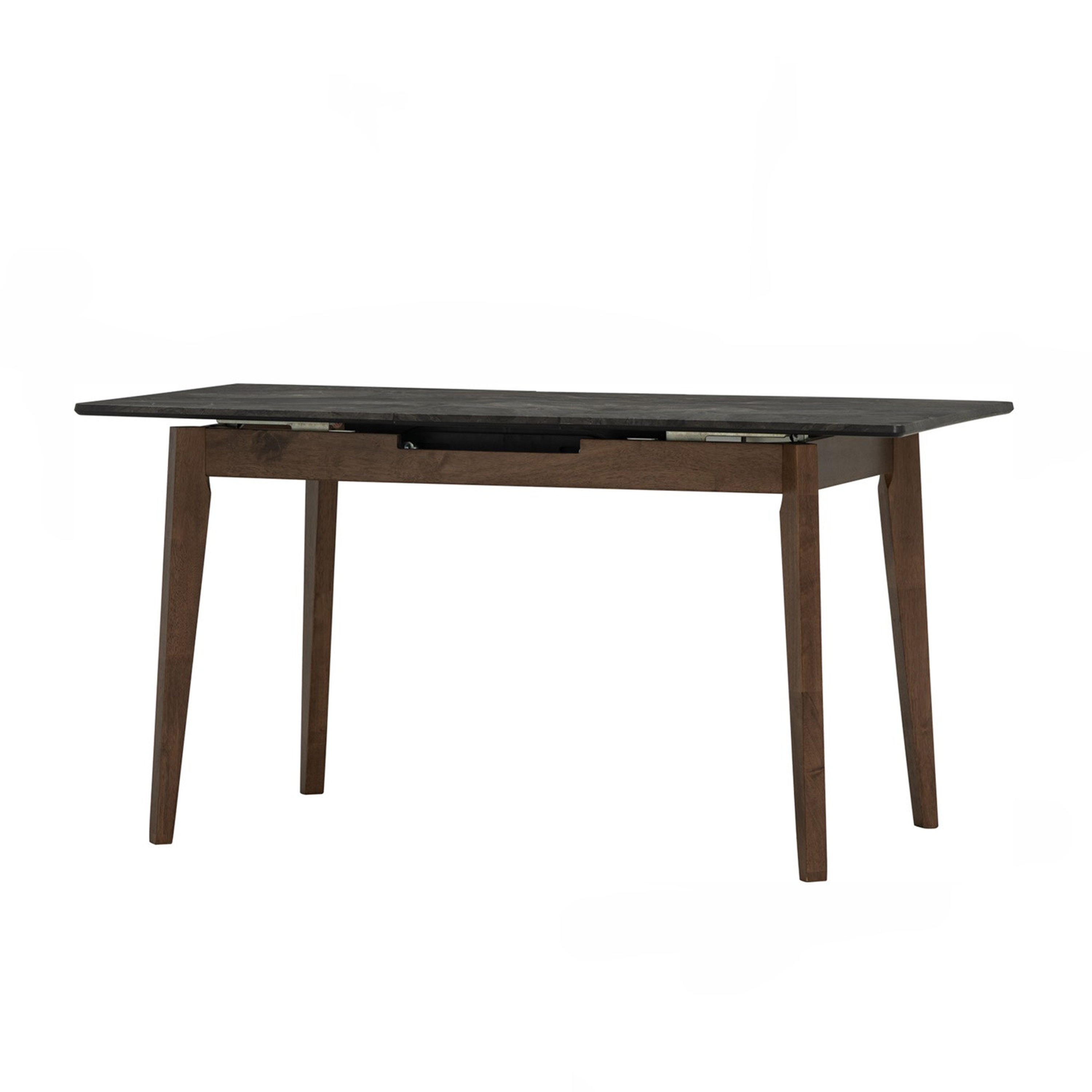Finna Extendable Dining Table 1.2-1.5m - Cocoa, Grey Marble (Smart Top™)