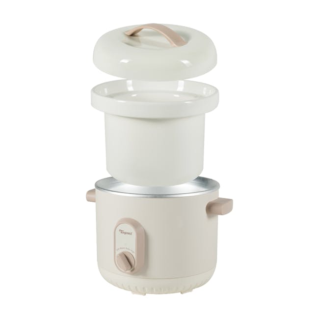 TOYOMI 1L Porcelain Slow Cooker SC 1060/3080 (2 Sizes) - 2 - Toiyomi, off warm, auto high, off-warm mode, off-warm, auto
