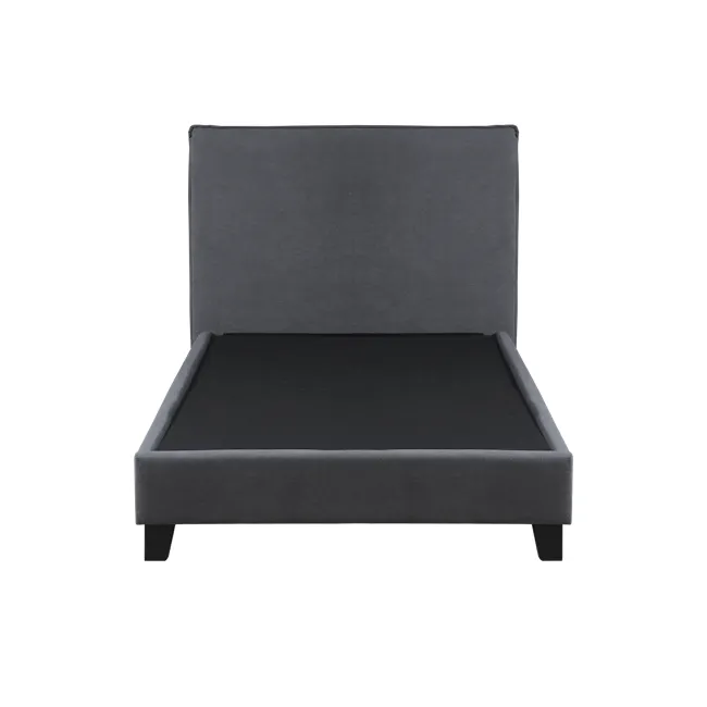 Arthur Single Divan Bed - Urban Grey (Fabric) - 3 - Modern upholstered sofa, sleek design, dark gray fabric, minimalist