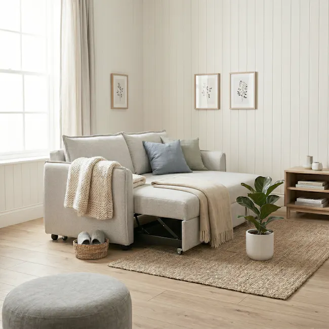 Pierre 3 Seater Sofa Bed - Slate - 2
