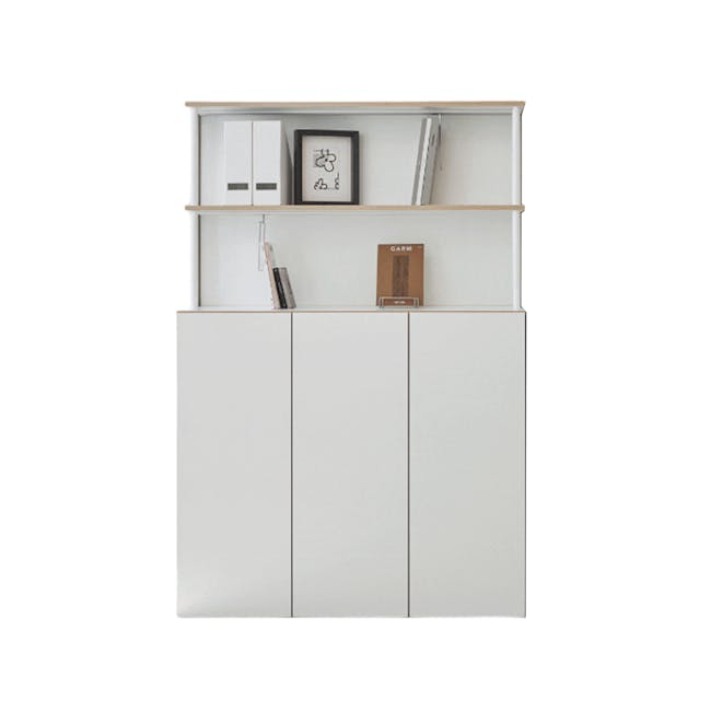 Nowa Bookshelf 1.2m - White, Oak - 0