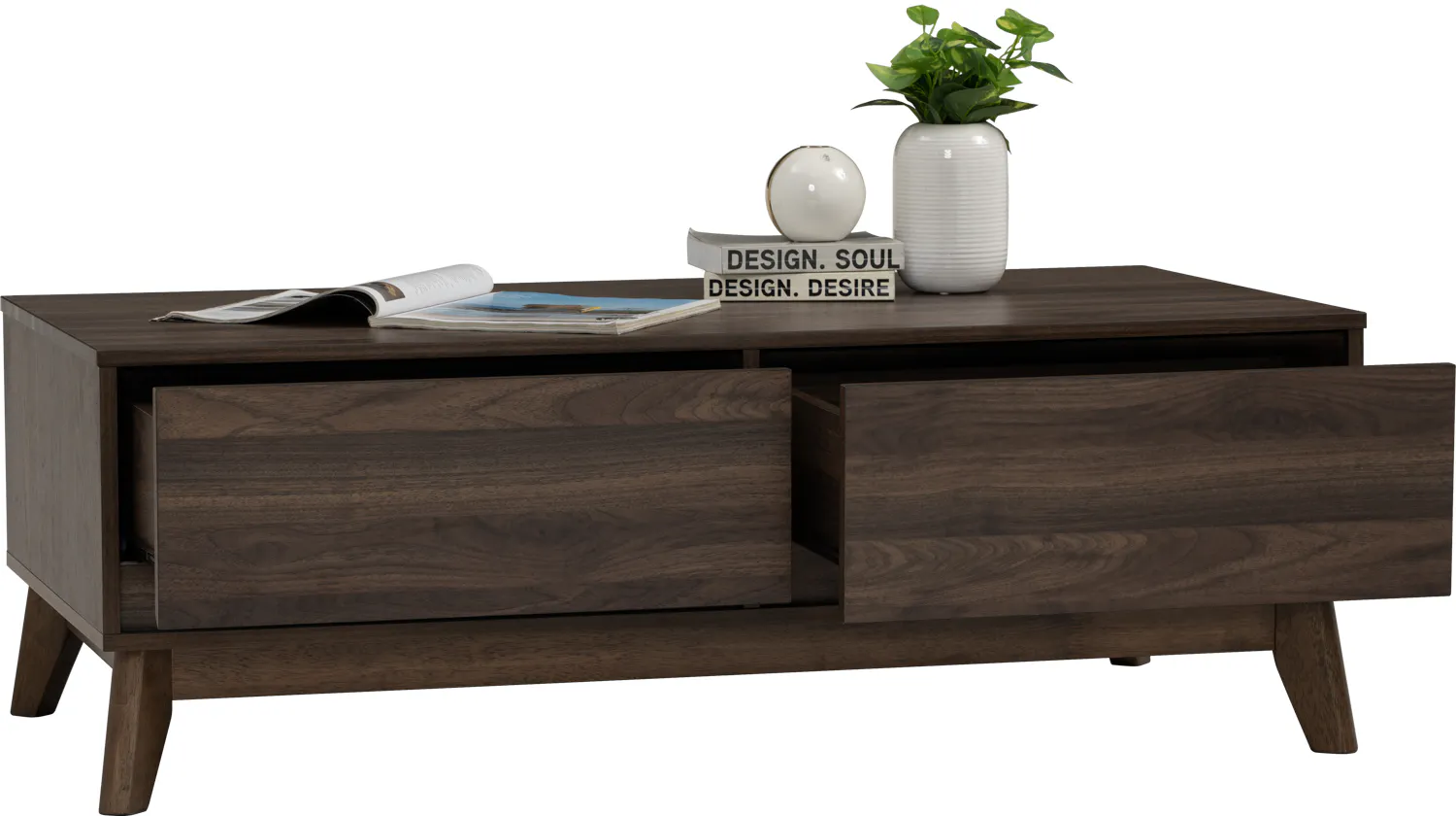 (As-is) Herschel Coffee Table - Walnut - 2 - 14