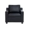 Baleno 2 Seater Sofa with Baleno Armchair - Espresso (Faux Leather) - 9