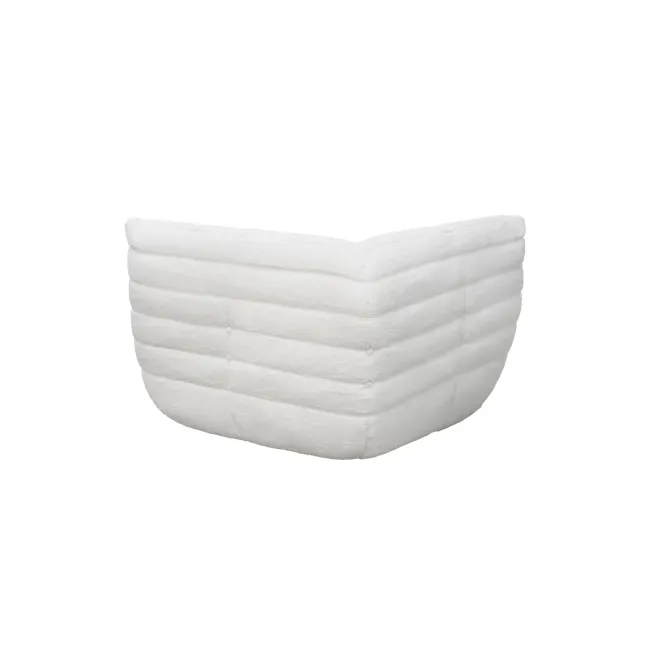 Hayward Corner Low Sofa - White Boucle (Fabric) - 5