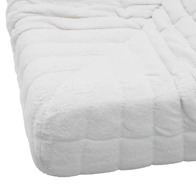 Hayward Corner Low Sofa - White Boucle (Fabric) - 8