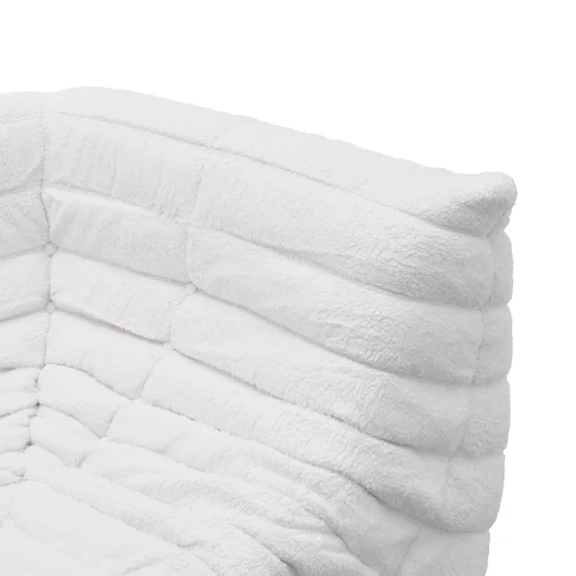 Hayward Corner Low Sofa - White Boucle (Fabric) - 2