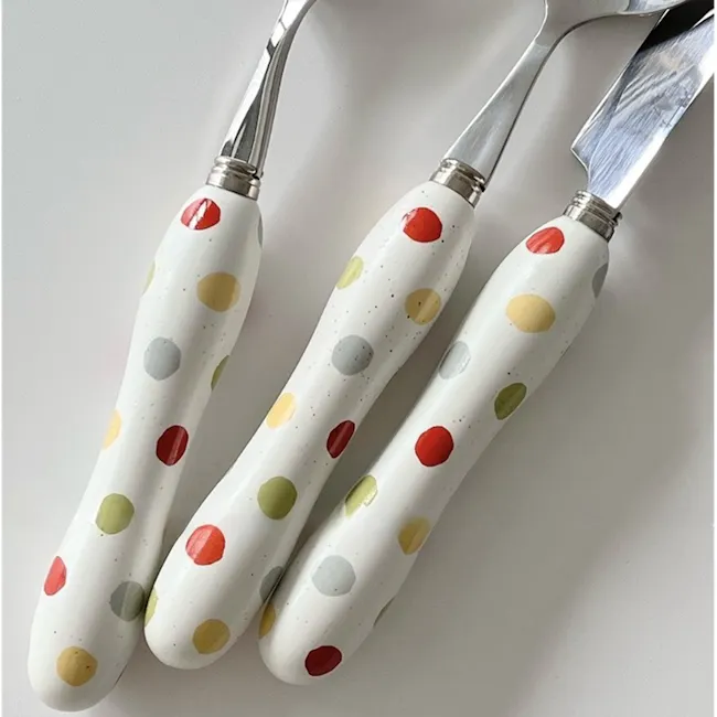 Colorful Polka Fork - 4
