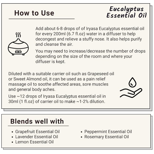 Iryasa Organic Eucalyptus Essential Oil - 7