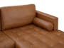 Nolan L-Shaped Sofa - Penny Brown (Premium Aniline Leather) - 5