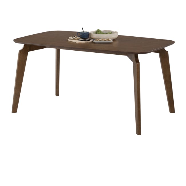 Acker Dining Table 1.5m with Harold Bench 1m and 2 Harold Dining Chair in Seal - 5