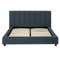Elliot King Bed in Midnight with 2 Lewis Bedside Tables in Black, Oak - 6