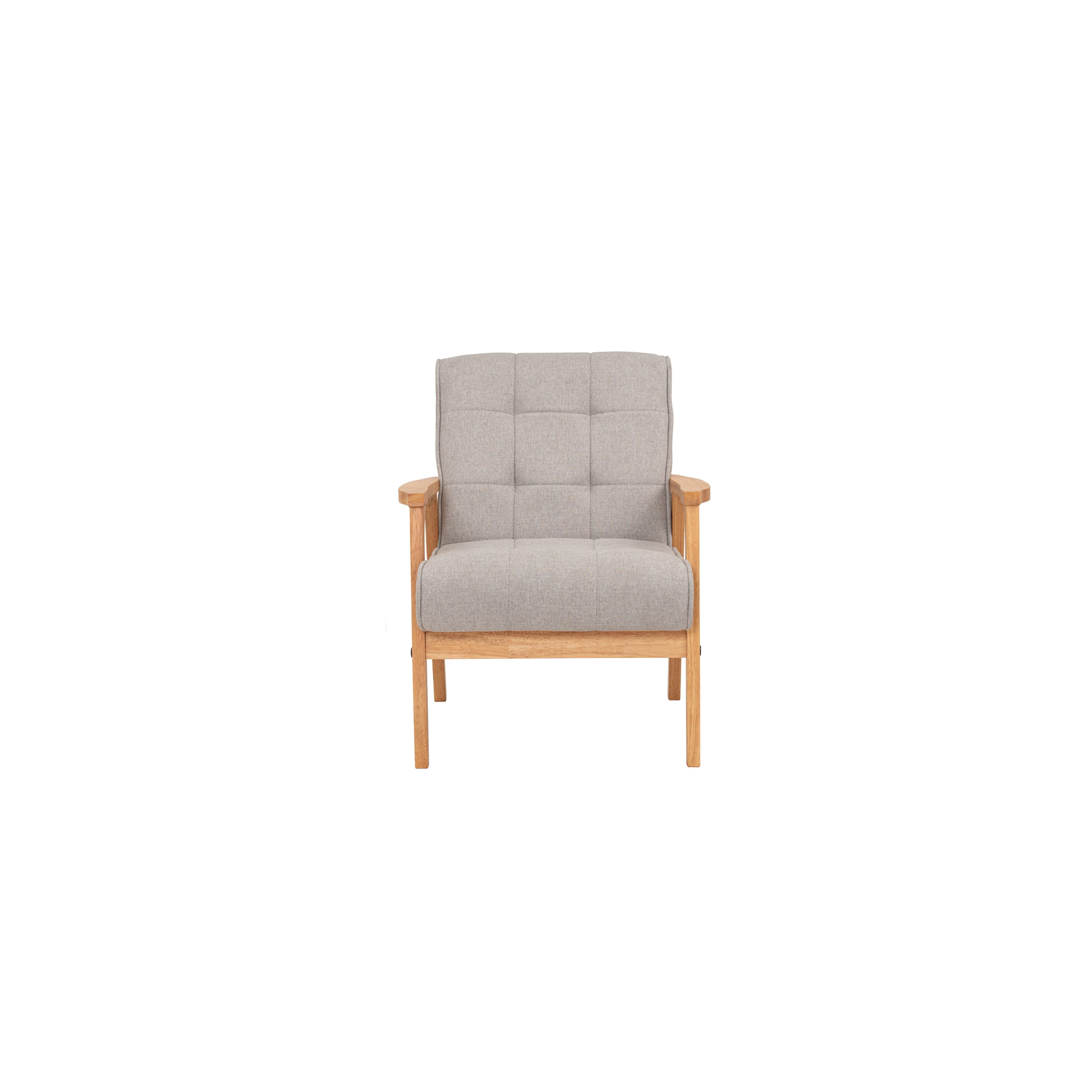 Tucson Armchair - Natural, Dolphin Grey (Fabric)
