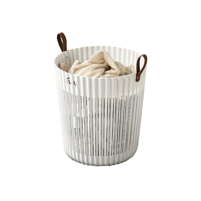 Myles Laundry Basket - White - 0