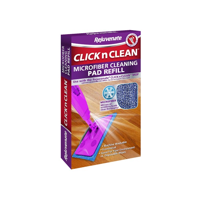 Rejuvenate Click & Clean Microfibre Cleaning Pad Refill - 0