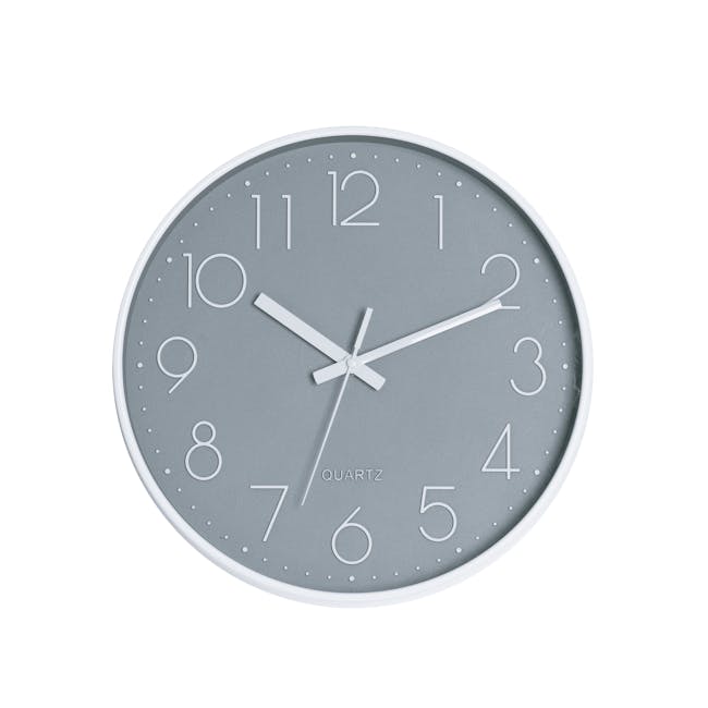 Numbera Wall Clock - Grey - 0