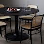 (As-is) Carmen Round Dining Table 1m - Black - 3 - 10