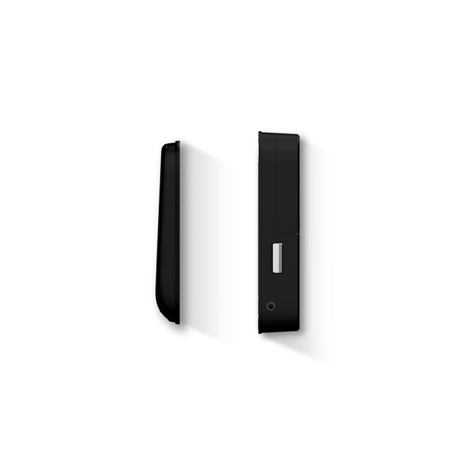 igloohome Rim Lock Metal Gate 2 Fingerprint - 6 - Sleek, modern design with minimalist aesthetics, Black, high-tech finish