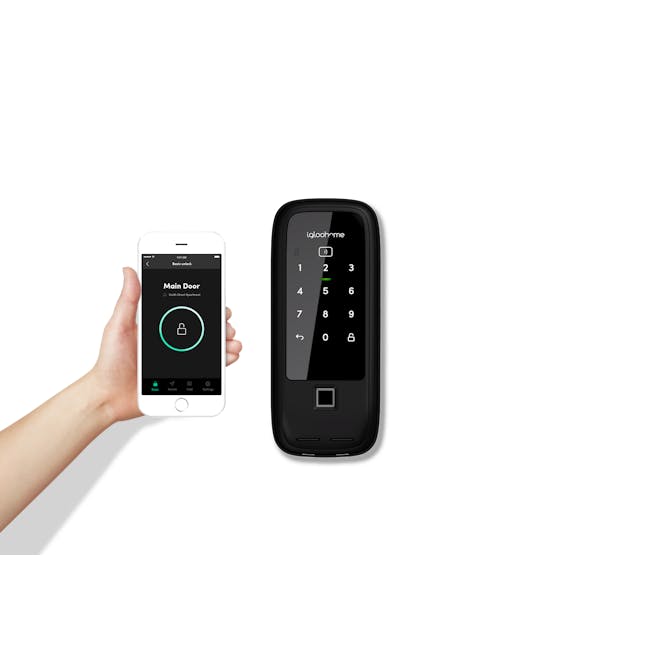igloohome Rim Lock Metal Gate 2 Fingerprint - 9 - Smart Lock, Unlock, Door Access, Digital Lock, Smartphone, Unlocking
