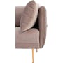 (As-is) Esme 3 Seater Sofa - Blush (Velvet) - 13
