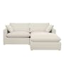 Russell 3 Seater Sofa with Ottoman - Oat (Eco Clean Fabric) - 23