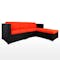Summer Modular Outdoor Sofa Set - Orange Cushions - 1