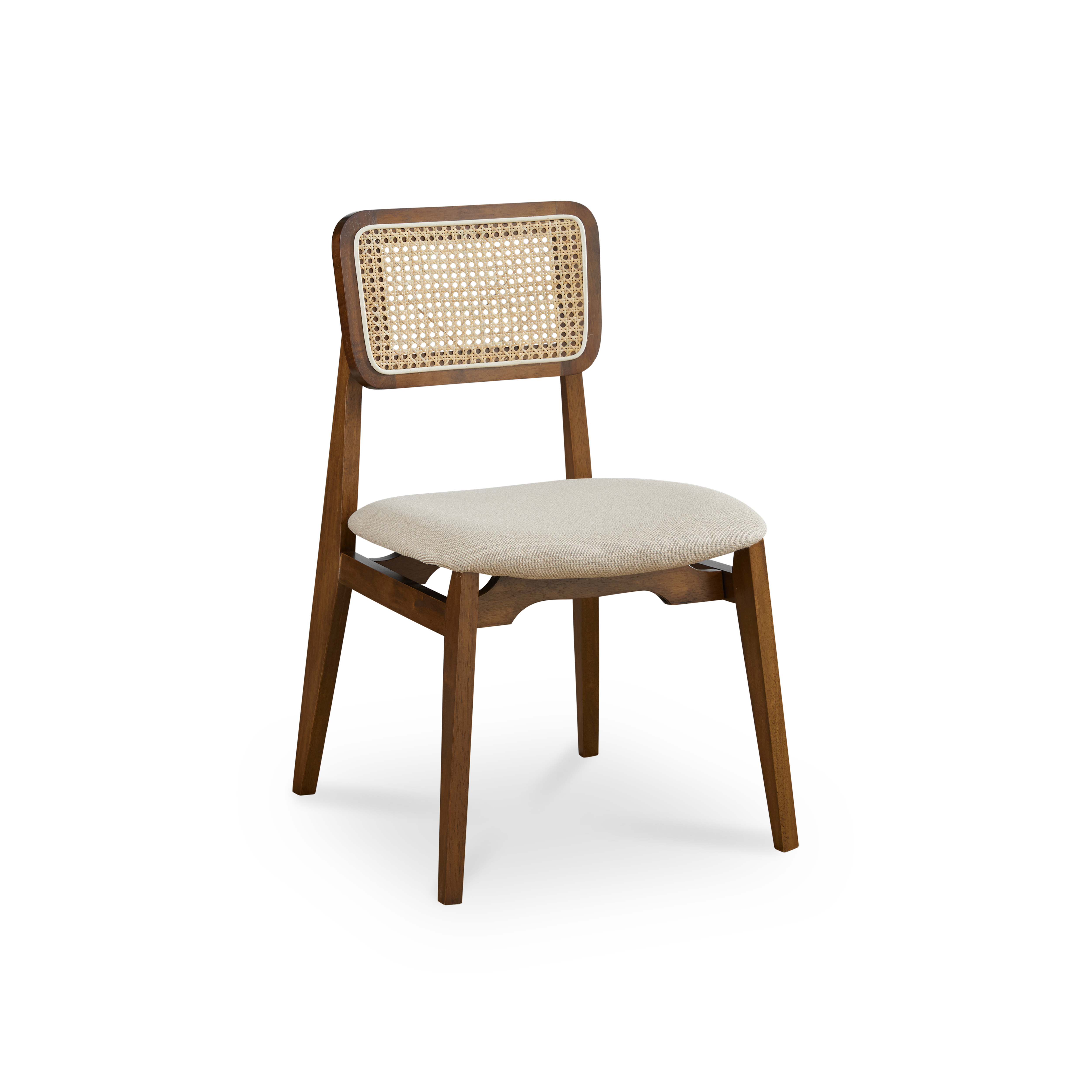 (#396858 - Seat Cushion) Osa Rattan Dining Chair - Walnut