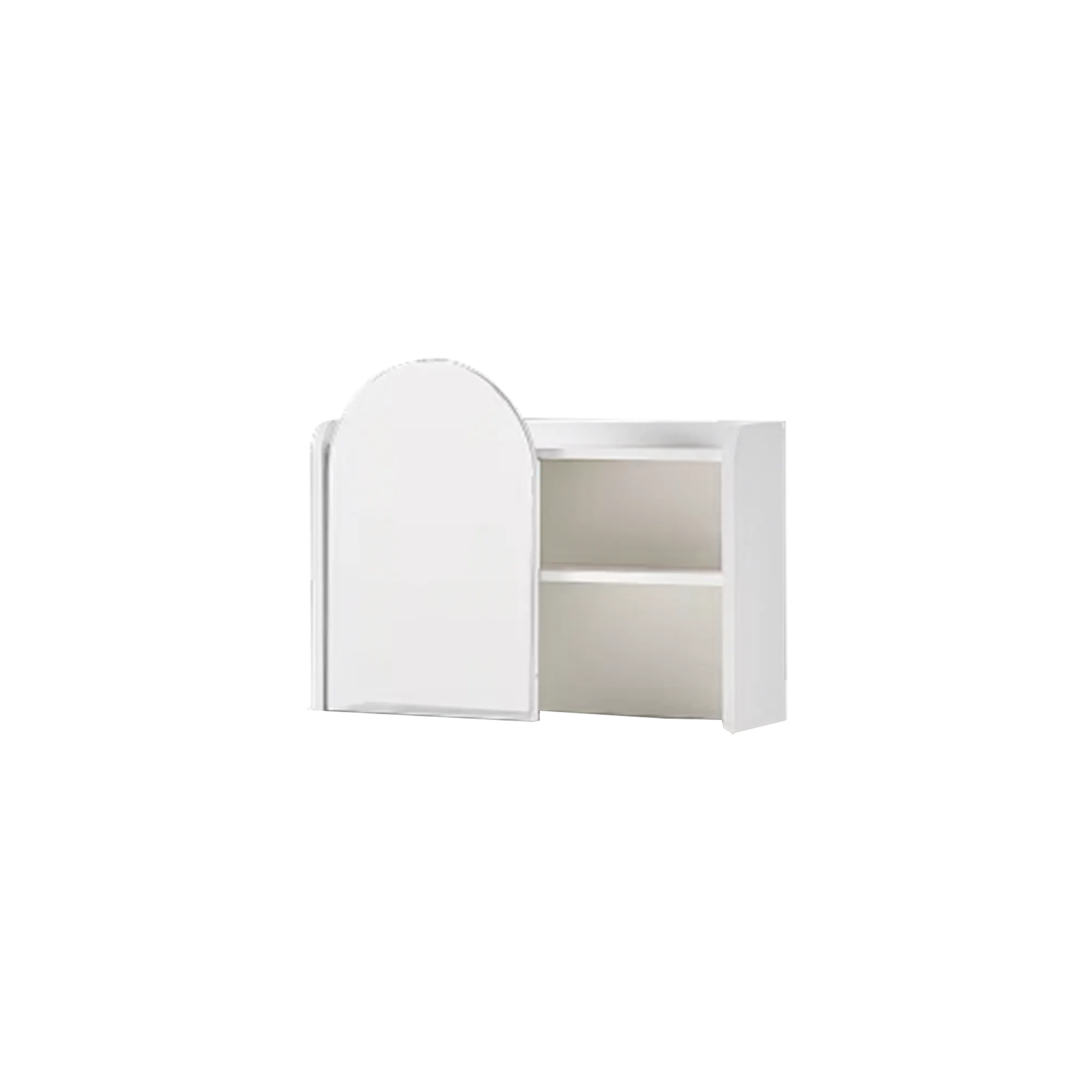 (Upper Storage Mirror Cabinet) Bonnie Mirror Dressing Table 0.8m - White