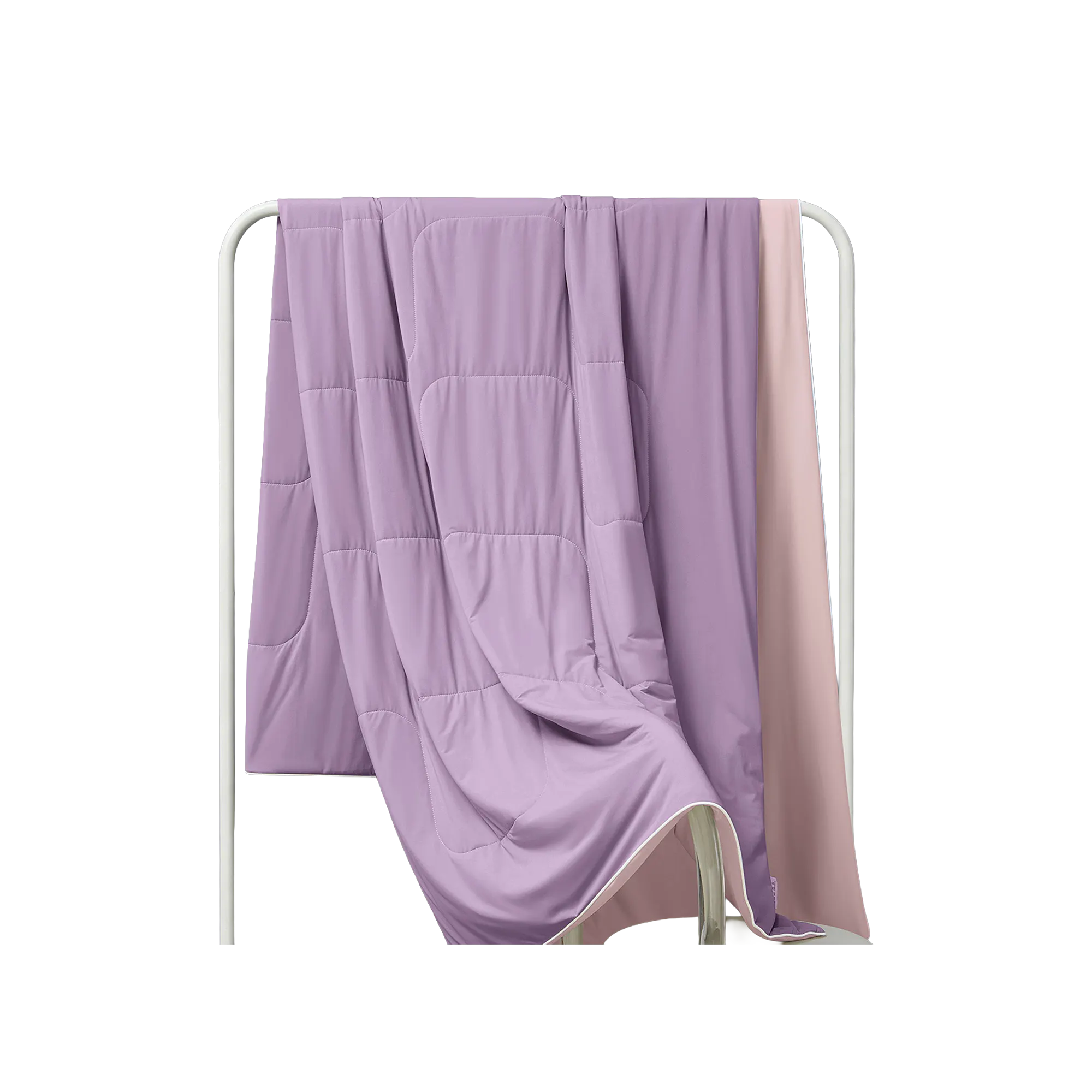 Maison De Claire Glacier Reversible Dual-Sided Cooling Blanket - Light Purple, Soft Pink (2 Sizes)