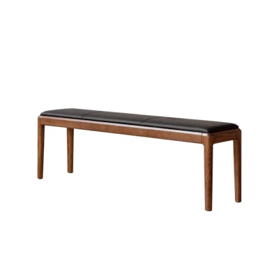 Frank Bench 1.2m - Black (Faux Leather) - Image 1