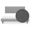 ESSENTIALS King Headboard Divan Bed - Shadow Grey (Pet Friendly)