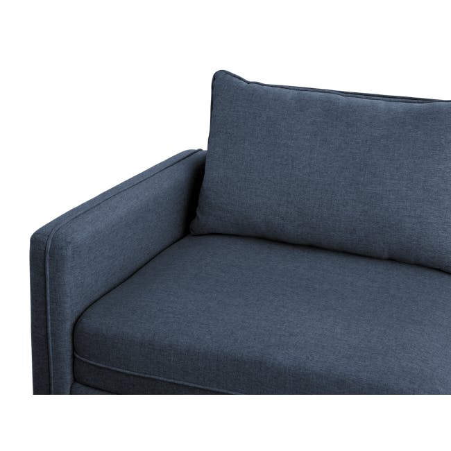 Cameron Left Storage Arm Unit - Denim (Fabric) - 7 - Grey upholstered sofa, textured fabric, modern design, minimalist