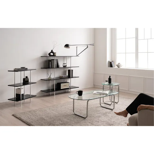 Bauhaus 4-Tier Display Shelf - Ivory - 12