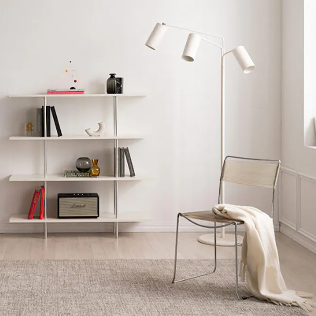 Bauhaus 4-Tier Display Shelf - Ivory - 11