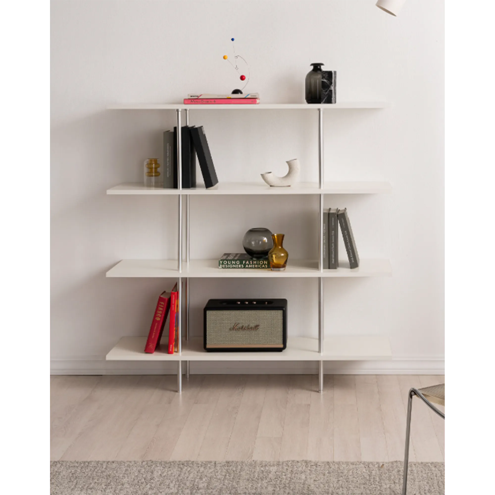 Bauhaus 4-Tier Display Shelf - Ivory - 13