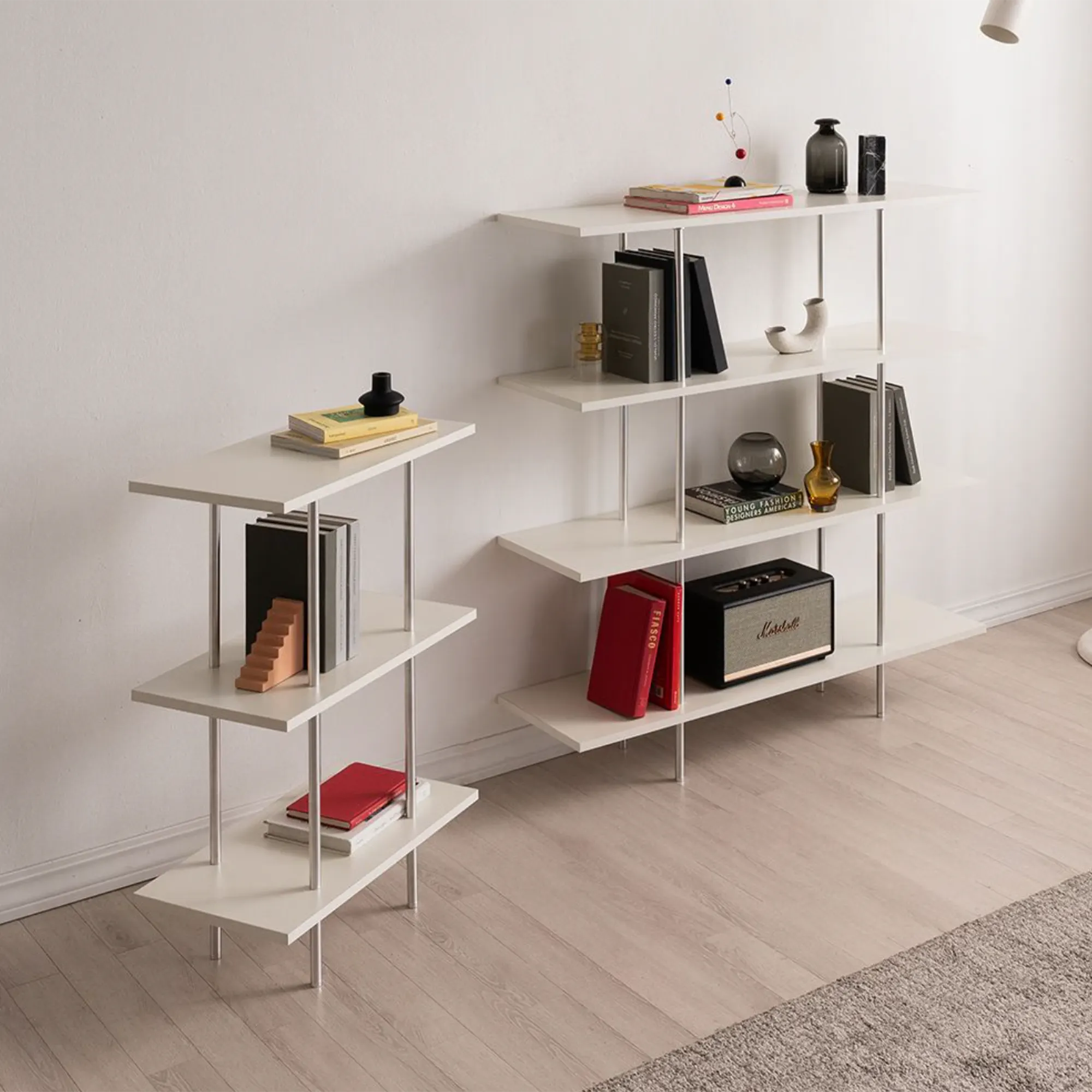 Bauhaus 4-Tier Display Shelf - Ivory - 10