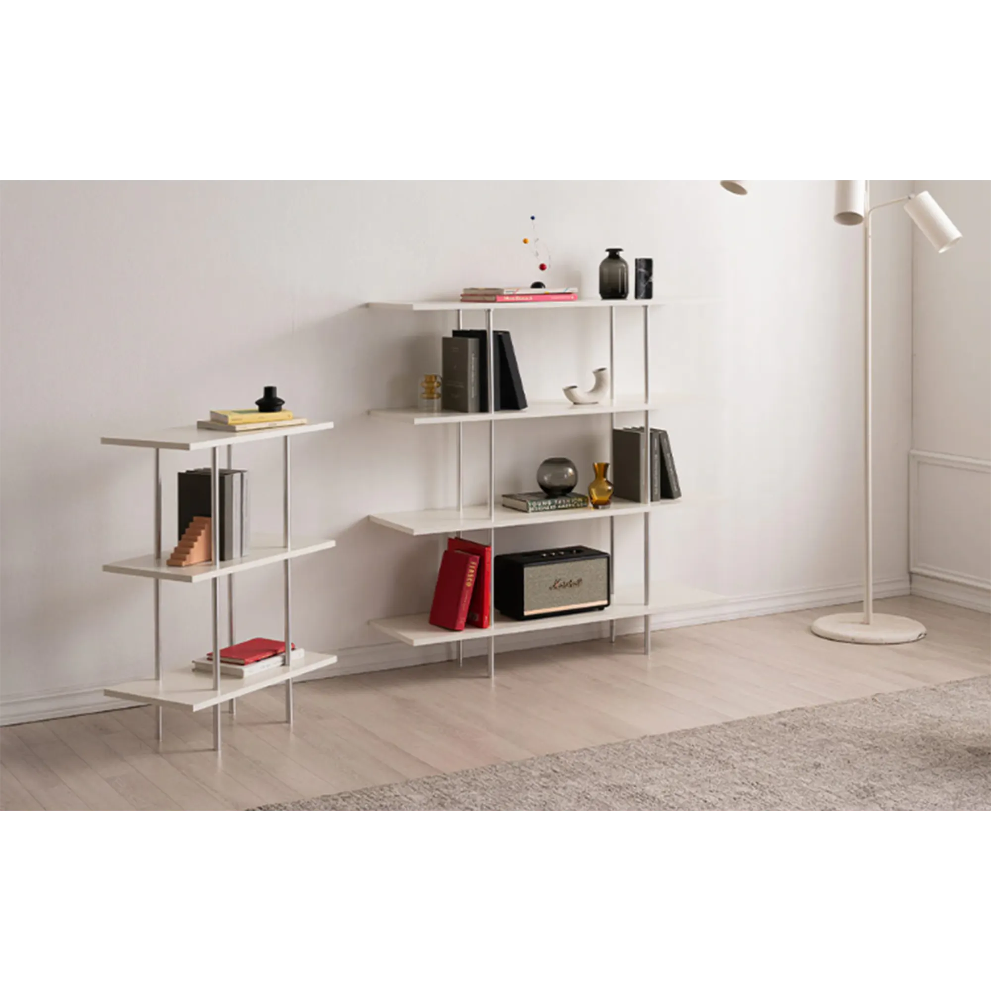 Bauhaus 4-Tier Display Shelf - Ivory - 7