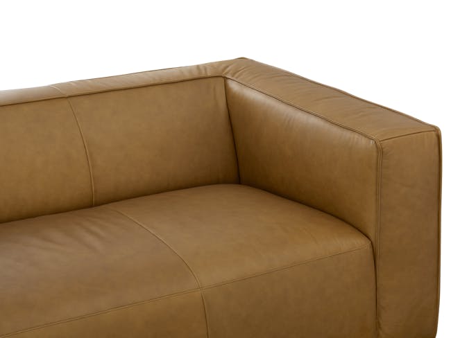 Antonio 3 Seater Sofa - Saddle Tan (Premium Aniline Leather) - 5