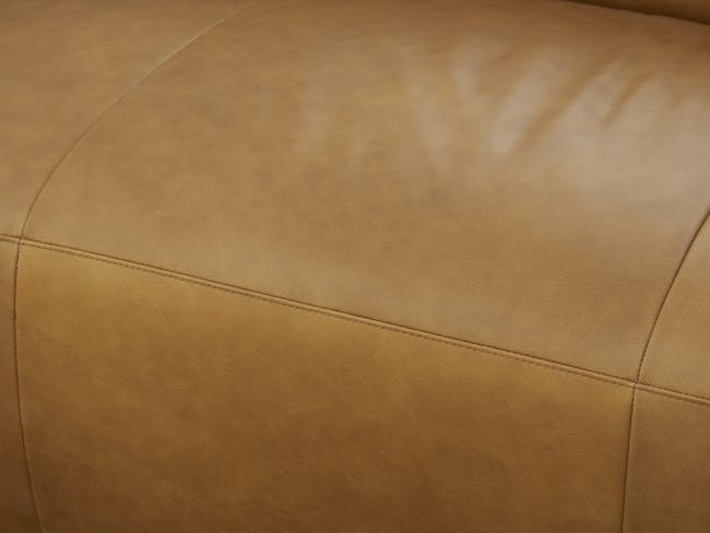 Antonio 3 Seater Sofa - Saddle Tan (Premium Aniline Leather) - 6