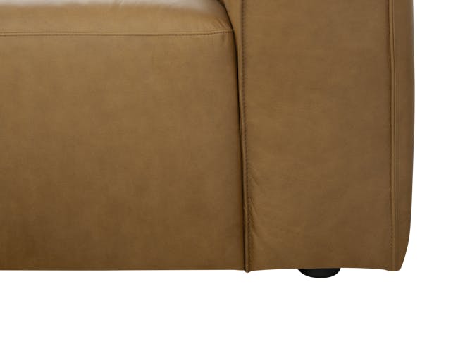 Antonio 3 Seater Sofa - Saddle Tan (Premium Aniline Leather) - 7